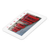 Londen telefoonboxen uitzicht koelkastmagneet magneet (Linkerzijde)