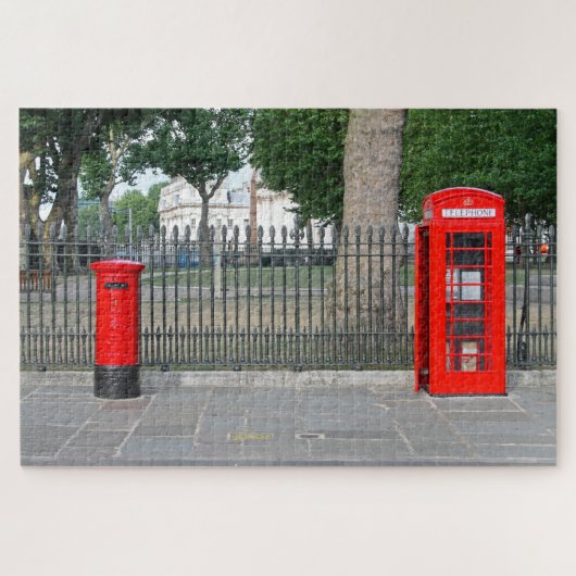 Londen telefooncel & brievenbus legpuzzel (Horizontaal)