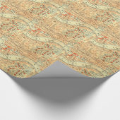 Londen Thames Vintage Kaart Cadeaupapier (Hoek)