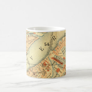 Londen Thames Vintage Kaart Koffiemok
