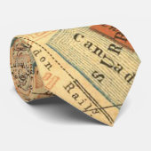 Londen Thames Vintage Kaart Stropdas (Opgerold)