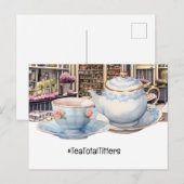 Londen thee tijd met kopje thee briefkaart (Voorkant / Achterkant)