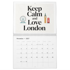 Londen thema 2027 kalender