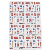 Londen Thema Gift Bag | geschenk met een Londens t Medium Cadeauzakje (Voorkant)