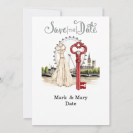 Londen thema Liebesbrief voor Geliefde Kaart