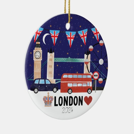 Londen Thema Ornament 2024 (Rechts)