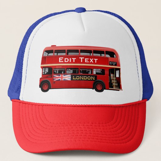 Londen Themed Trucker Pet (Voorkant)