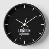 Londen Time Zone Newsroom Wall Clock (Voorkant)
