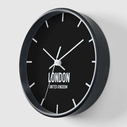 Londen Time Zone Newsroom Wall Clock (Hoek)