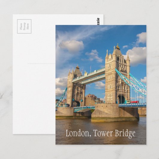 Londen, Tower Bridge, briefkaart voor fotografie (Voorkant / Achterkant)