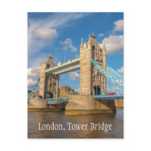 Londen, Tower Bridge, briefkaart voor fotografie