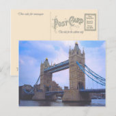 Londen, Tower Bridge en River Thames Briefkaart (Voorkant / Achterkant)