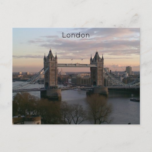 Londen Tower Bridge Feestdagenkaart (Voorkant)