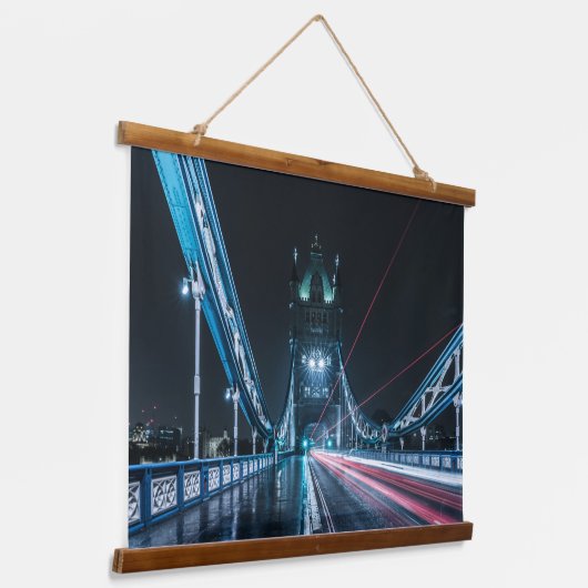 Londen Tower Bridge Hangend Wandkleed (Gebogen)