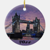 Londen Tower Bridge Kerst Ornament (Achterkant)