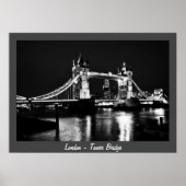 Londen - Tower Bridge, Night No.2 (Poster) Poster (Voorkant)