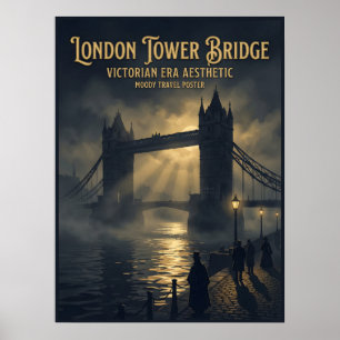 Londen Tower Bridge Victoriaanse Gotische Reis Poster