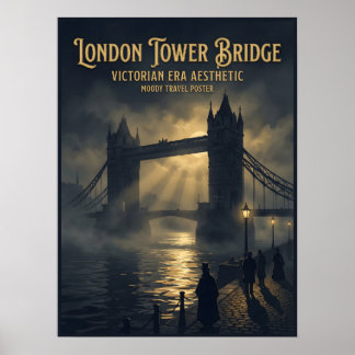 Londen Tower Bridge Victoriaanse Gotische Reis Poster