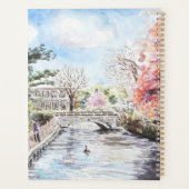 Londen Town Carshalton Park in het voorjaar Planner (Achterkant)