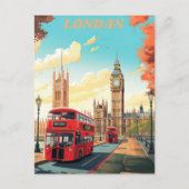 Londen Travel Briefkaart Art, Londen Travel Art, E (Voorkant)