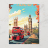 Londen Travel Briefkaart Art, Londen Travel Art, E (Voorkant)