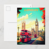 Londen Travel Briefkaart Art, Londen Travel Art, E (Voorkant / Achterkant)