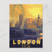 Londen Travel Briefkaart Art, Londen Travel Art, E (Voorkant)