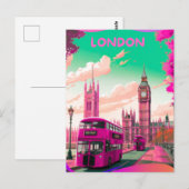 Londen Travel Briefkaart Art, Londen Travel Art, E (Voorkant / Achterkant)