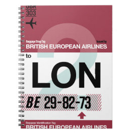 Londen - Travel Journal Notitieboek