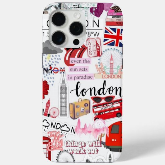 Londen Travel Keepsake iPhone / iPad Case (Achterkant)