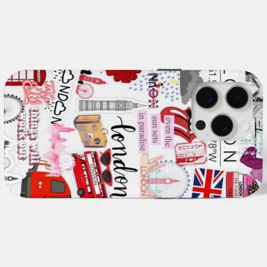 Londen Travel Keepsake iPhone / iPad Case (Achterkant (horizontaal))