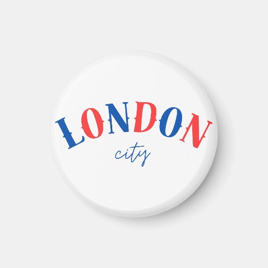 Londen typografie bord 1 magneet (Voorkant)