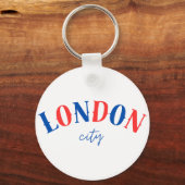 Londen typografie bord 1 sleutelhanger (Voorkant)