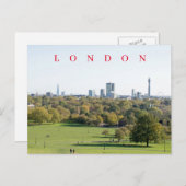 Londen uitzicht vanaf Primrose Hill briefkaart (Voorkant / Achterkant)