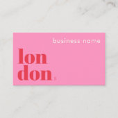 Londen UK bedrijf winkel Visitekaartje (Voorkant)