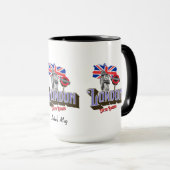 Londen UK, Big Ben, Underground, Union Jack Mok (Voorkant rechts)