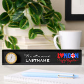 Londen UK custom desk naam bord Naambordje