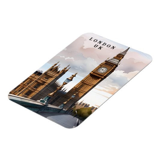 Londen UK reizen kunst  magneet (Linkerzijde)