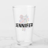 Londen UK retro stijl ontwerp Glas (Achterkant)