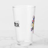 Londen UK retro stijl ontwerp Glas (Rechts)