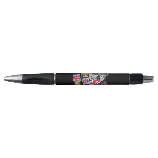 Londen UK retro stijl ontwerp Pen (Voorkant)