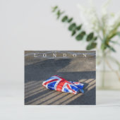 Londen Union Jack draagtas briefkaart (Staand voorkant)
