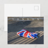Londen Union Jack draagtas briefkaart (Voorkant / Achterkant)
