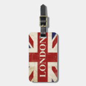 Londen - Union Jack - I Love London Bagagelabel (Voorkant verticaal)