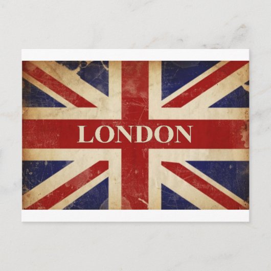 Londen - Union Jack - I Love London Briefkaart (Voorkant)