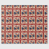 Londen - Union Jack - I Love London Cadeaupapier (Vlak)