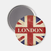 Londen - Union Jack - I Love London Magneet (Voorkant / Achterkant)