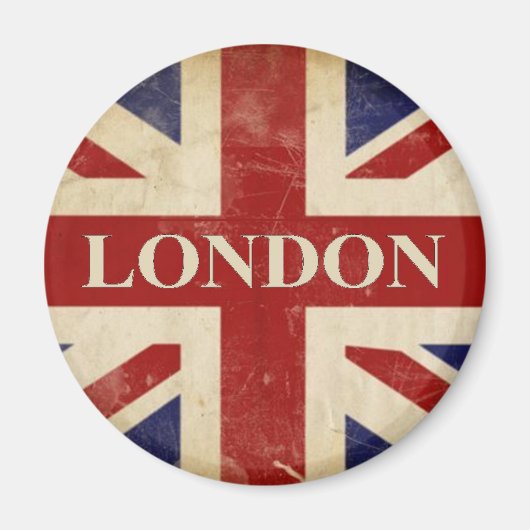 Londen - Union Jack - I Love London Magneet (Voorkant)