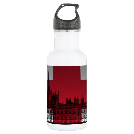 Londen Union Jack Waterfles (Voorkant)