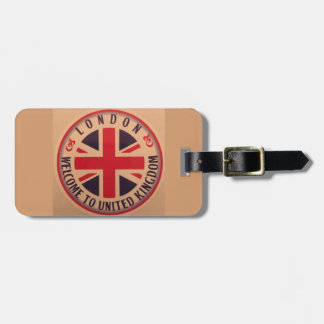 Londen - Union Jack - Welkom in het Verenigd Konin Bagagelabel
